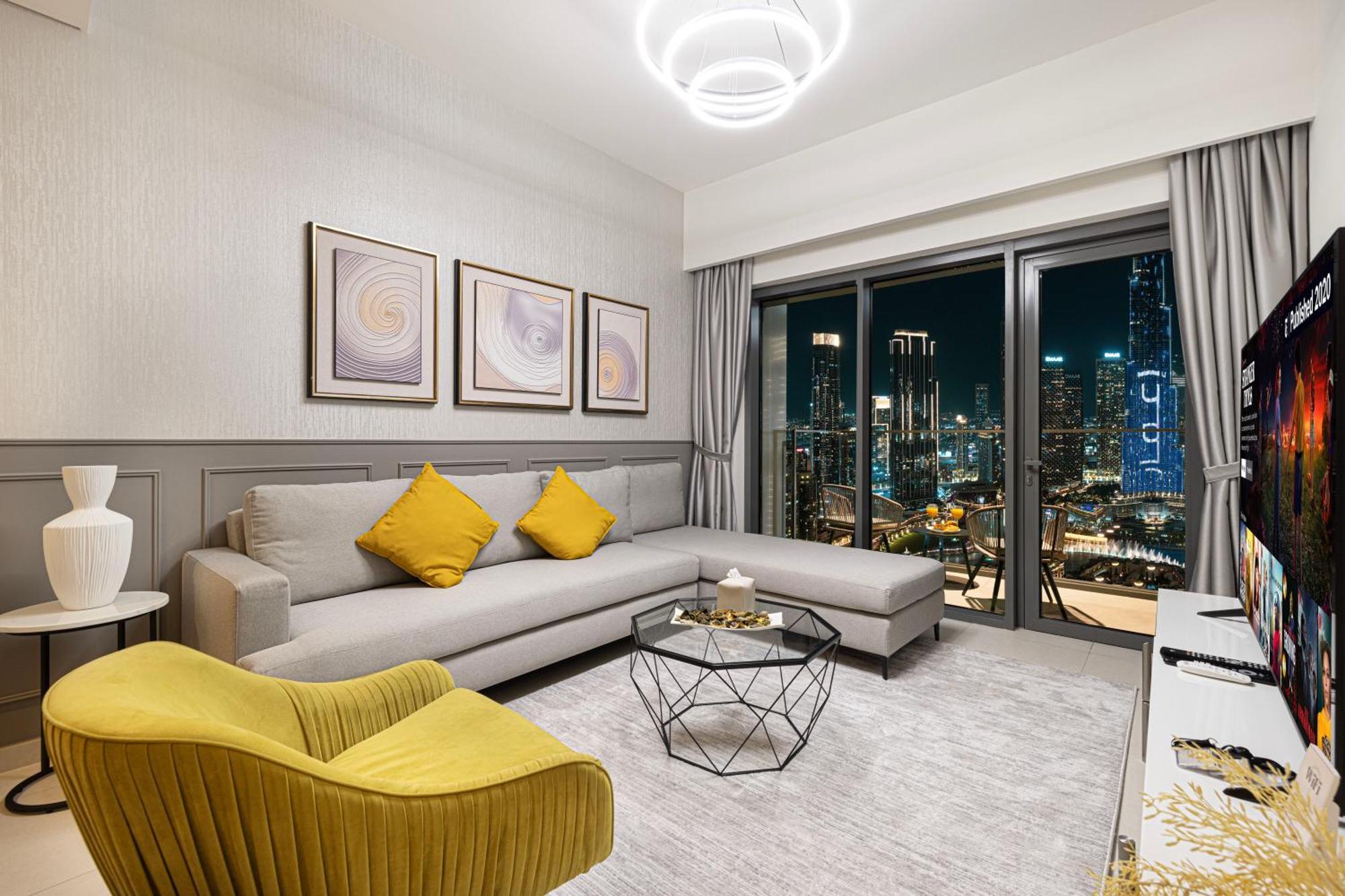 Smartstay At Burj Royale - Full Burj Khalifa View - Brand New Luxury Apartments Дубай Экстерьер фото