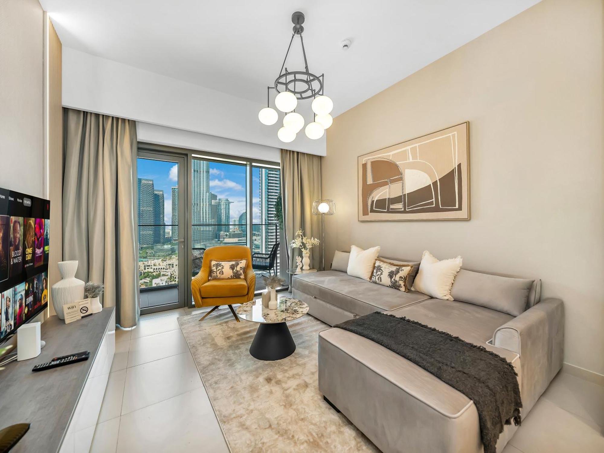 Smartstay At Burj Royale - Full Burj Khalifa View - Brand New Luxury Apartments Дубай Экстерьер фото